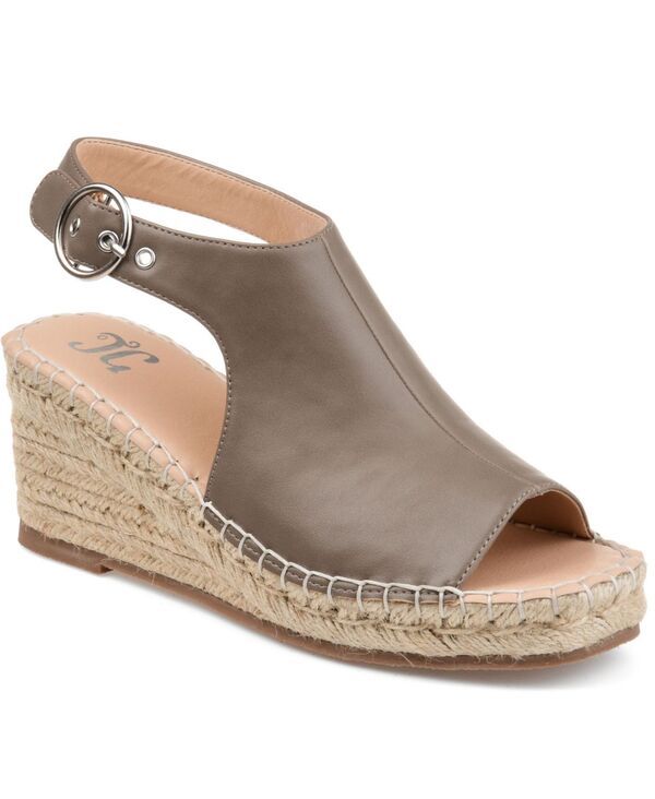 ジュルネ コレクション レディース シューズ サンダル Journee Collection Womens Crew Espadrille Sandals Taupe トープ