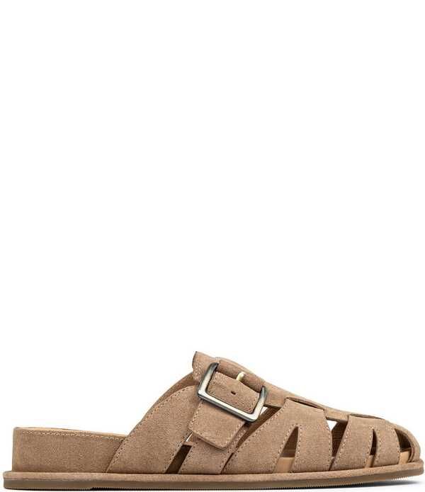 ドナルドプリネール レディース シューズ サンダル スエード Donald Pliner Manor Suede Fisherman Mules Tobacco