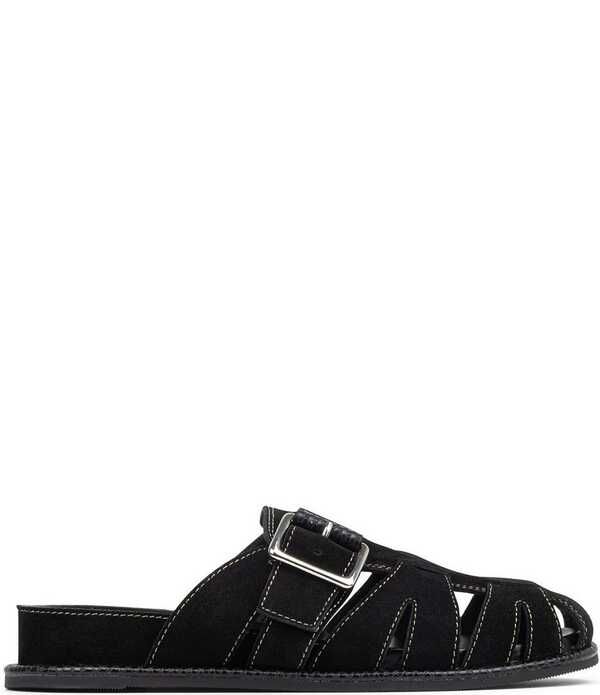 ドナルドプリネール レディース シューズ サンダル スエード Donald Pliner Manor Suede Fisherman Mules Black ブラック