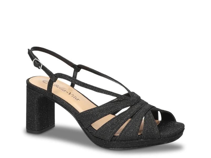 ベラヴィータ レディース シューズ サンダル プラットフォーム Bella VitaChorus Platform Sandal Black Glitter ブラック