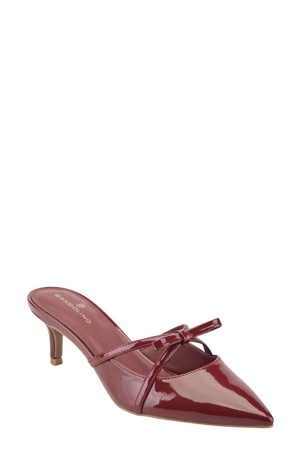 バンドリーノ レディース シューズ ヒール Bandolino Mokita Mule Women DARK RED レッド