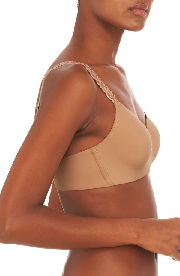 ナトリ レディース トップス Tシャツ Natori Pure Luxe Wireless Contour Bra CAFE｜詳細画像