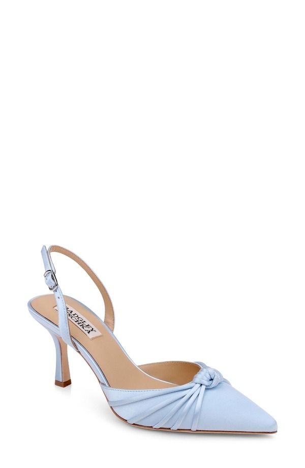 バッドグレイミッシカ レディース シューズ ヒール Badgley Mischka Collection Yena dOrsay Pump BLUE SATIN ブルー
