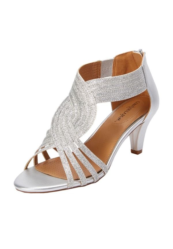 コンフォートビュー レディース シューズ ヒール Comfortview The Genevieve Pump SILVER シルバー