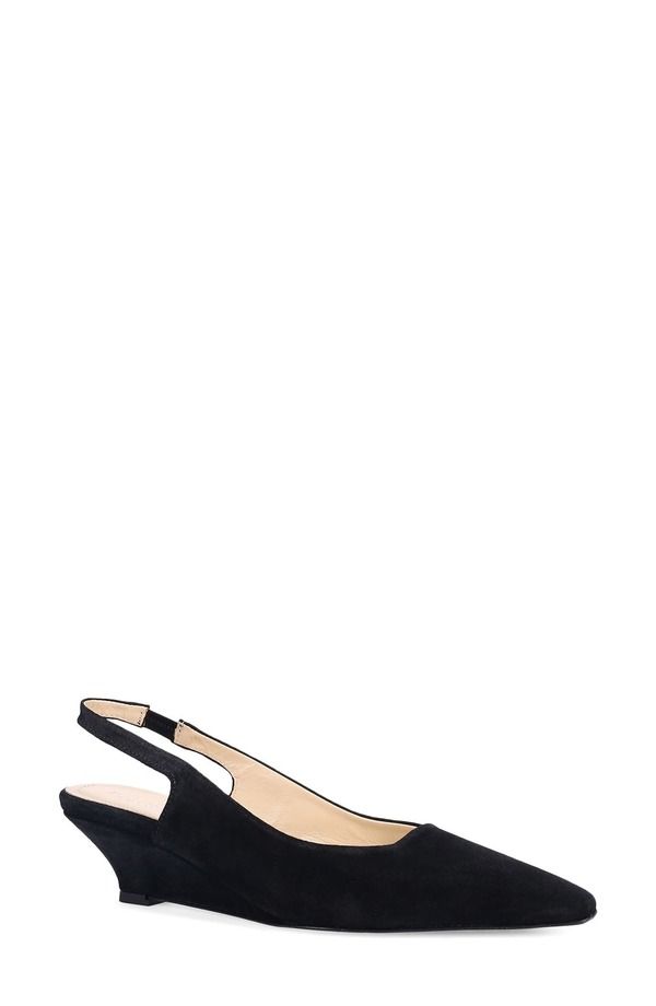 ロンホワイト レディース シューズ ヒール Ron White Bryne Pointed Toe Slingback Pump ONYX