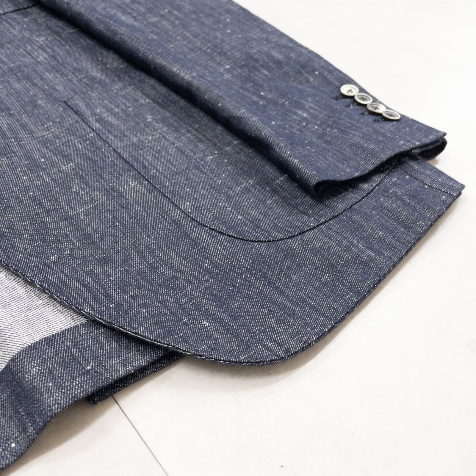 Belvest ベルベスト テーラードジャケット 50周年モデル デニム ネップ