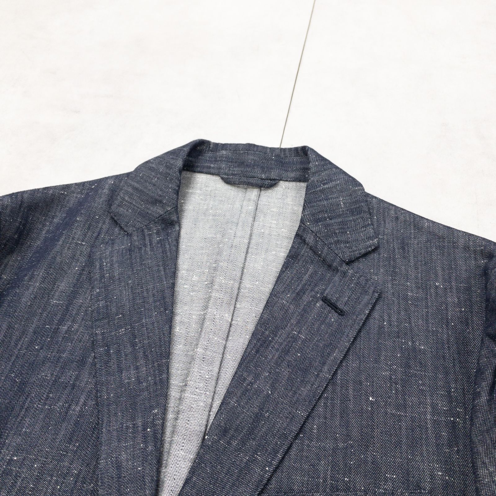 Belvest ベルベスト テーラードジャケット 50周年モデル デニム ネップ