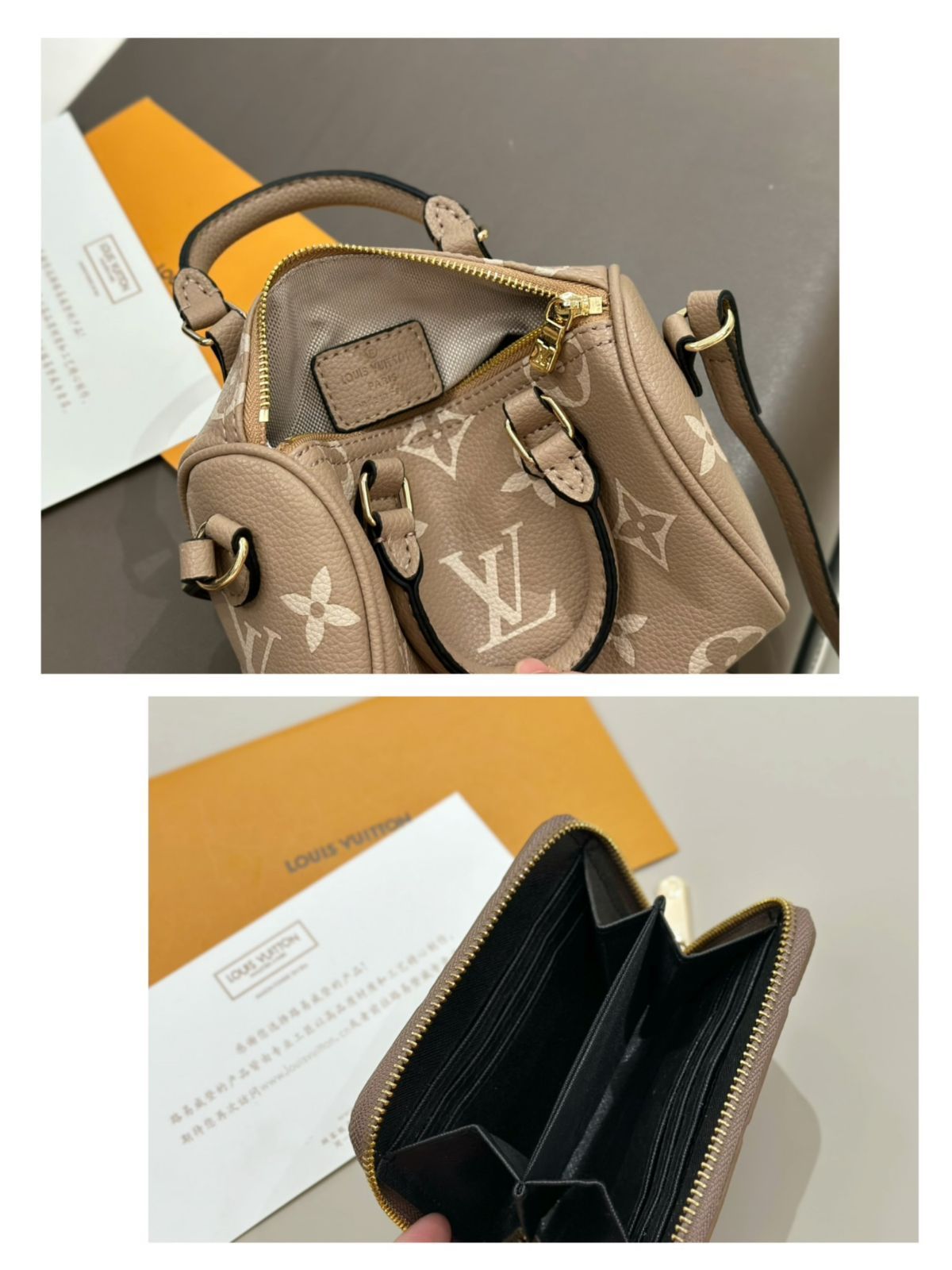 オンザゴー PM LOUIS VUITTON ルイヴィトン ショルダーバッグ ハンドバッグ 財布 3点セット