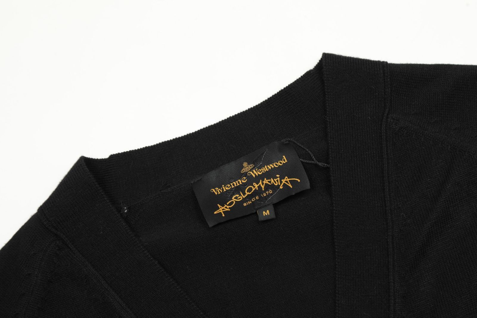 【本日限定特価】Vivienne Westwood レディース カーディガン 土星ロゴ刺繍 シーズンレス ブラック/グレー S-L [本日特価|新品未使用品]