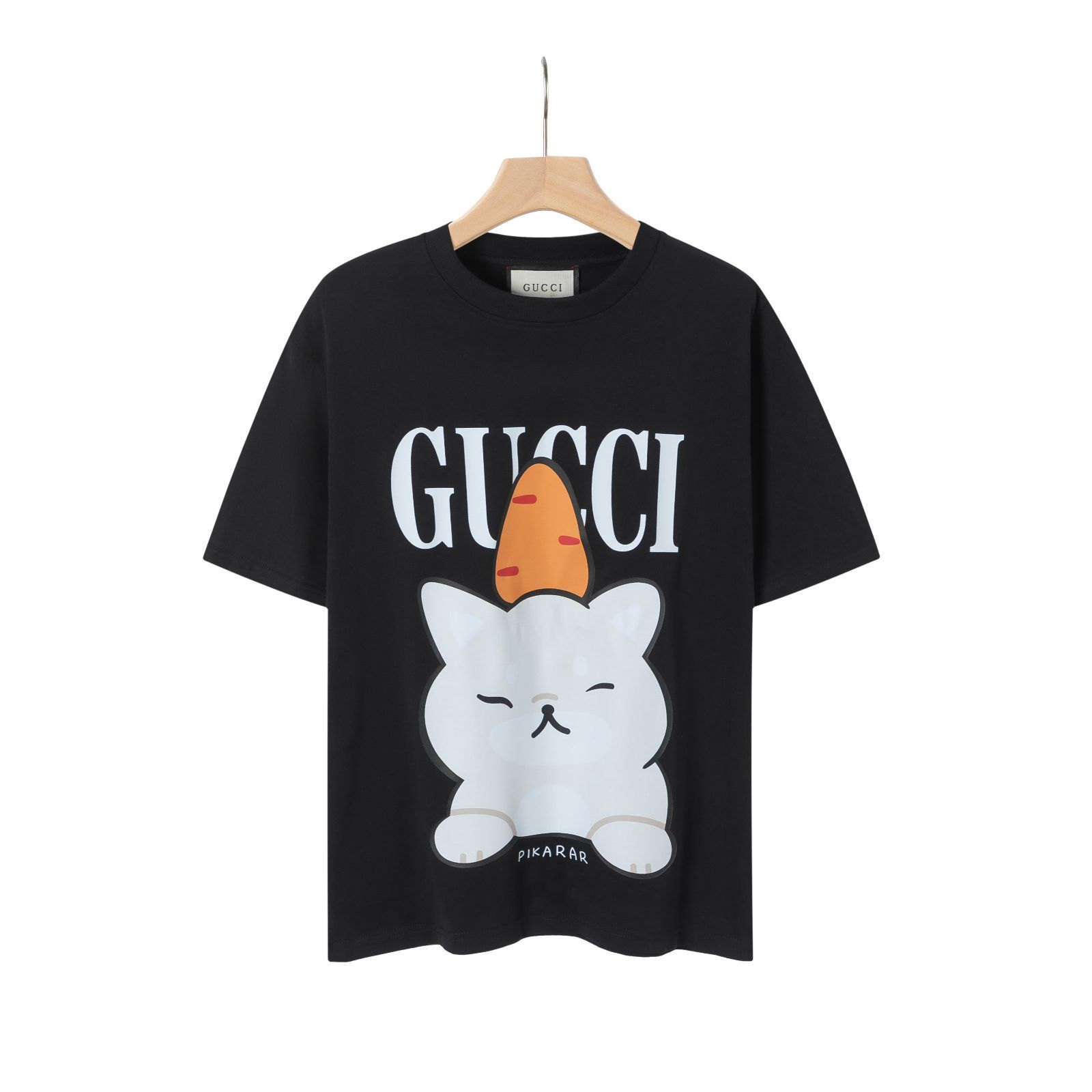 【本日限定特価】GUCCI 2023春夏 ウサギ?プリントTシャツ [本日特価|新品未使用品]