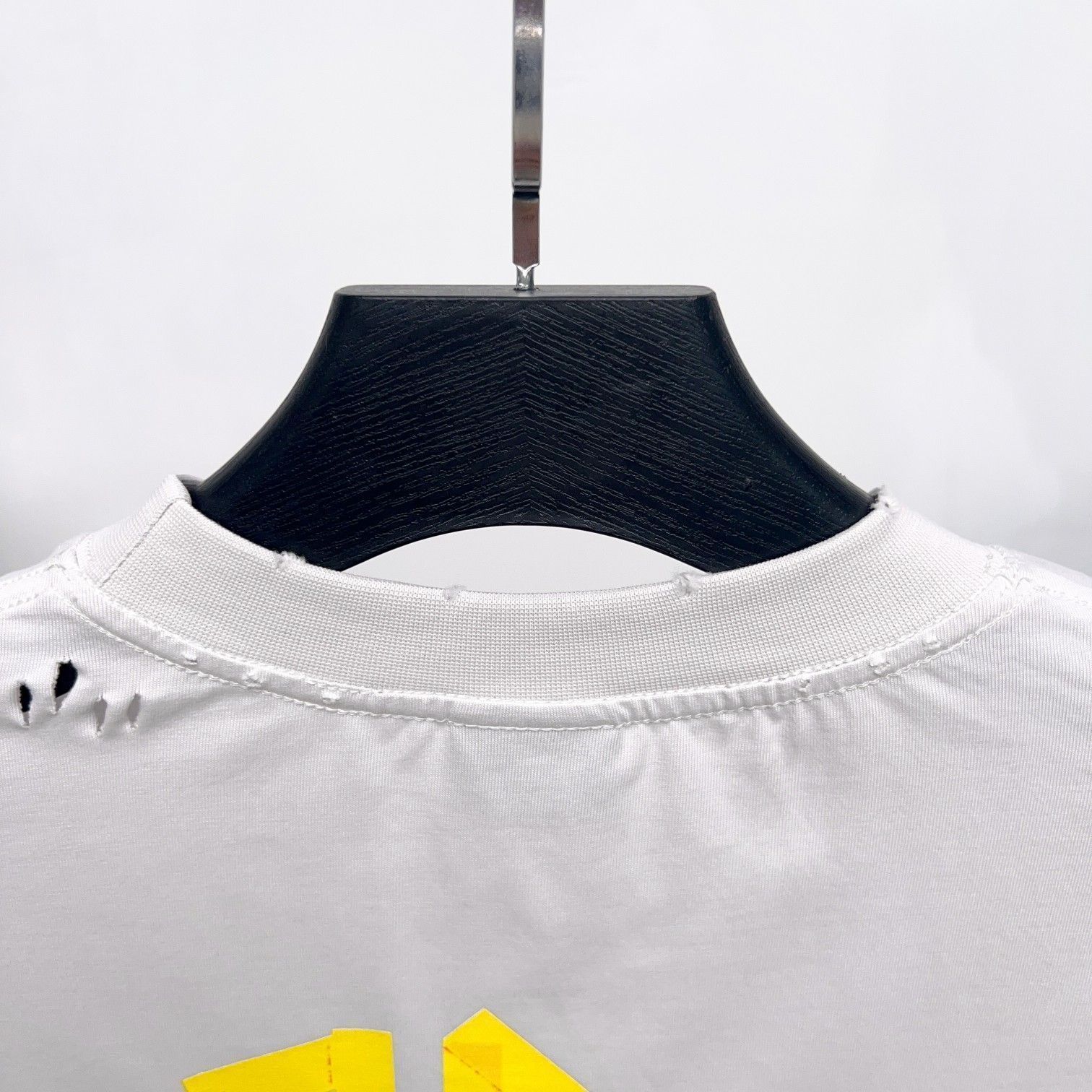 【本日限定特価】BALENCIAGA メンズ＆レディース ロングスリーブ Tシャツ テーププリント ウォッシュ加工 6色展開 XS-L [本日特価|新品未使用品]