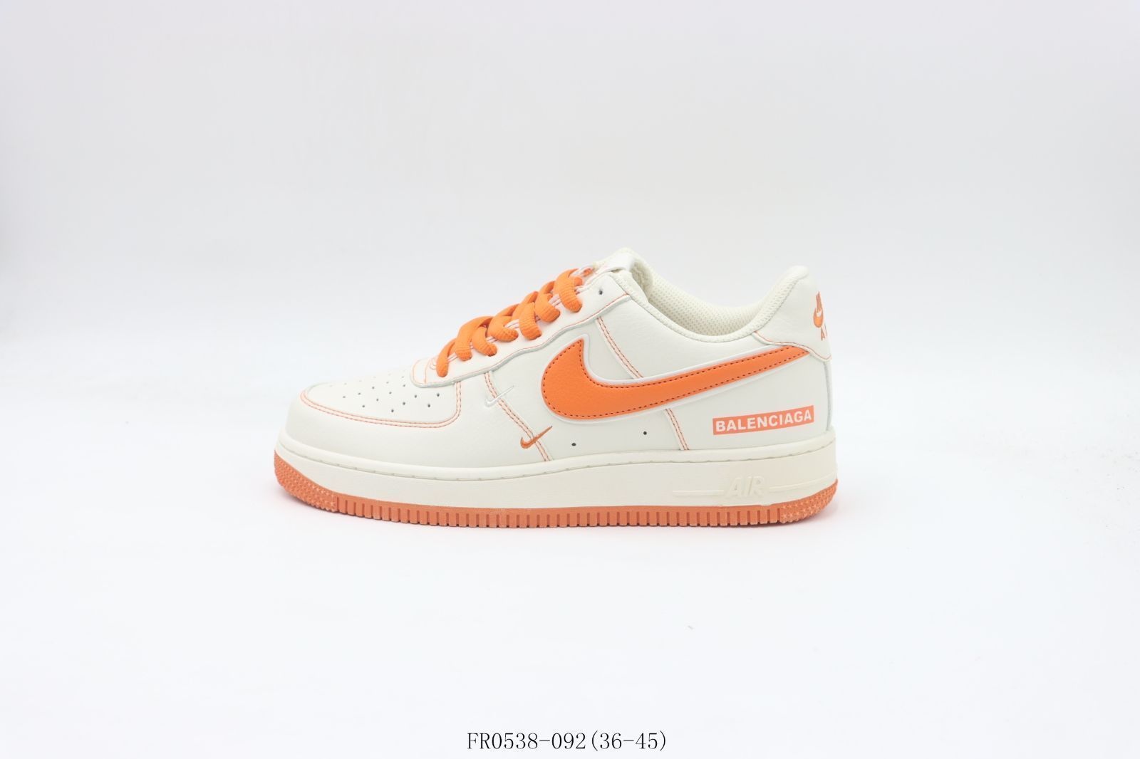 【今日特価】NIKE ナイキ エアフォースローカットスケートシューズ ホワイトオレンジ FR0538-092