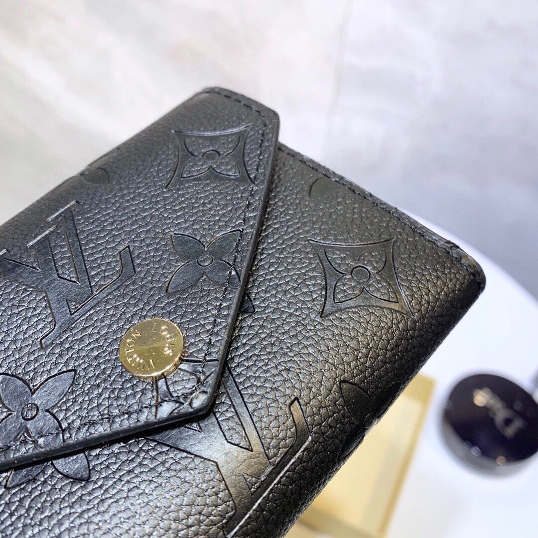 Louis Vuittonルイ・ヴィトン/財布、クレジットカードスロットに紙幣と手形を収納、両用カセット財布、短冊財布は柔らかいエンボスレザーを素材にしている[本日特価|新品未使用品]