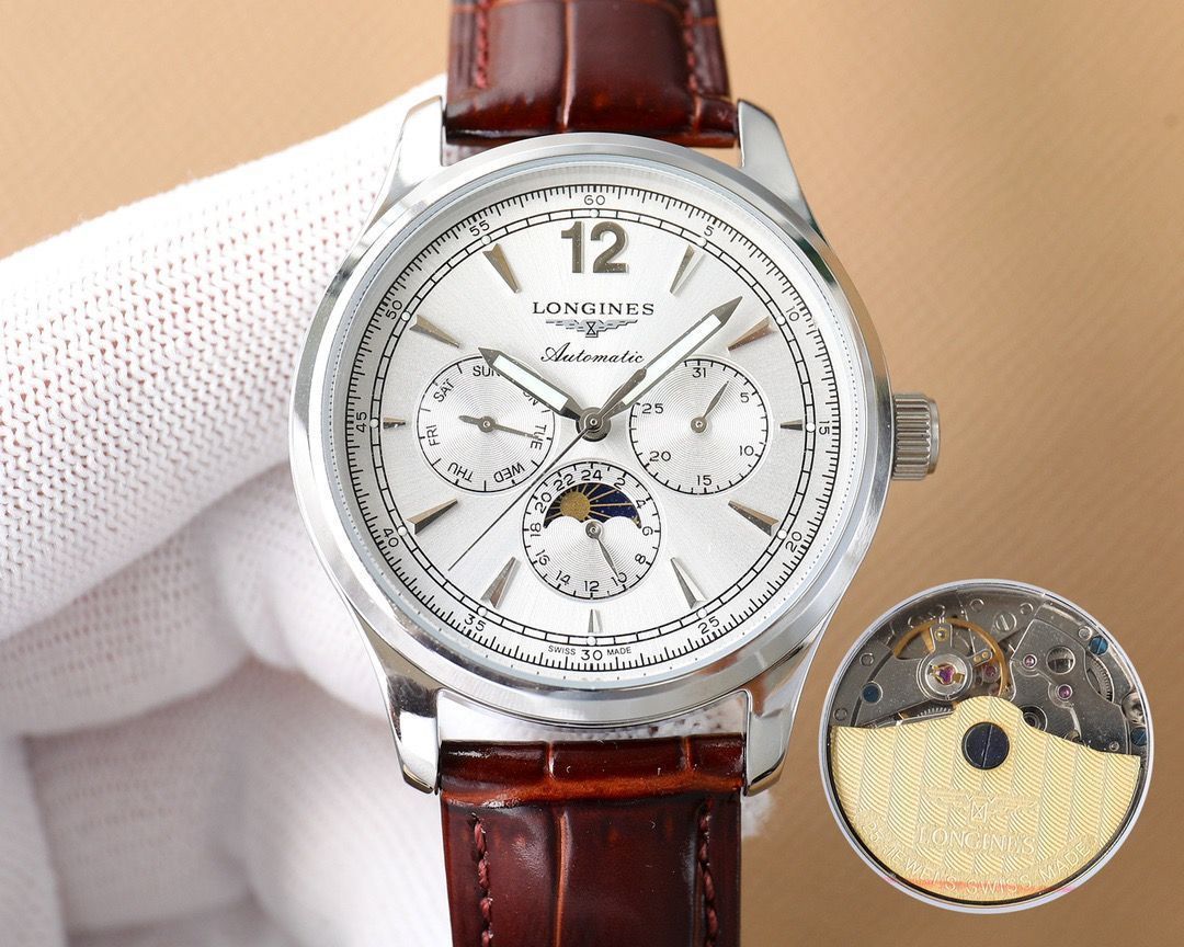 LONGINES ロンジン マスターコレクション メンズ腕時計 40mm｜ムーンフェイズ×自動巻き機械式｜本日限定特価新品未使用