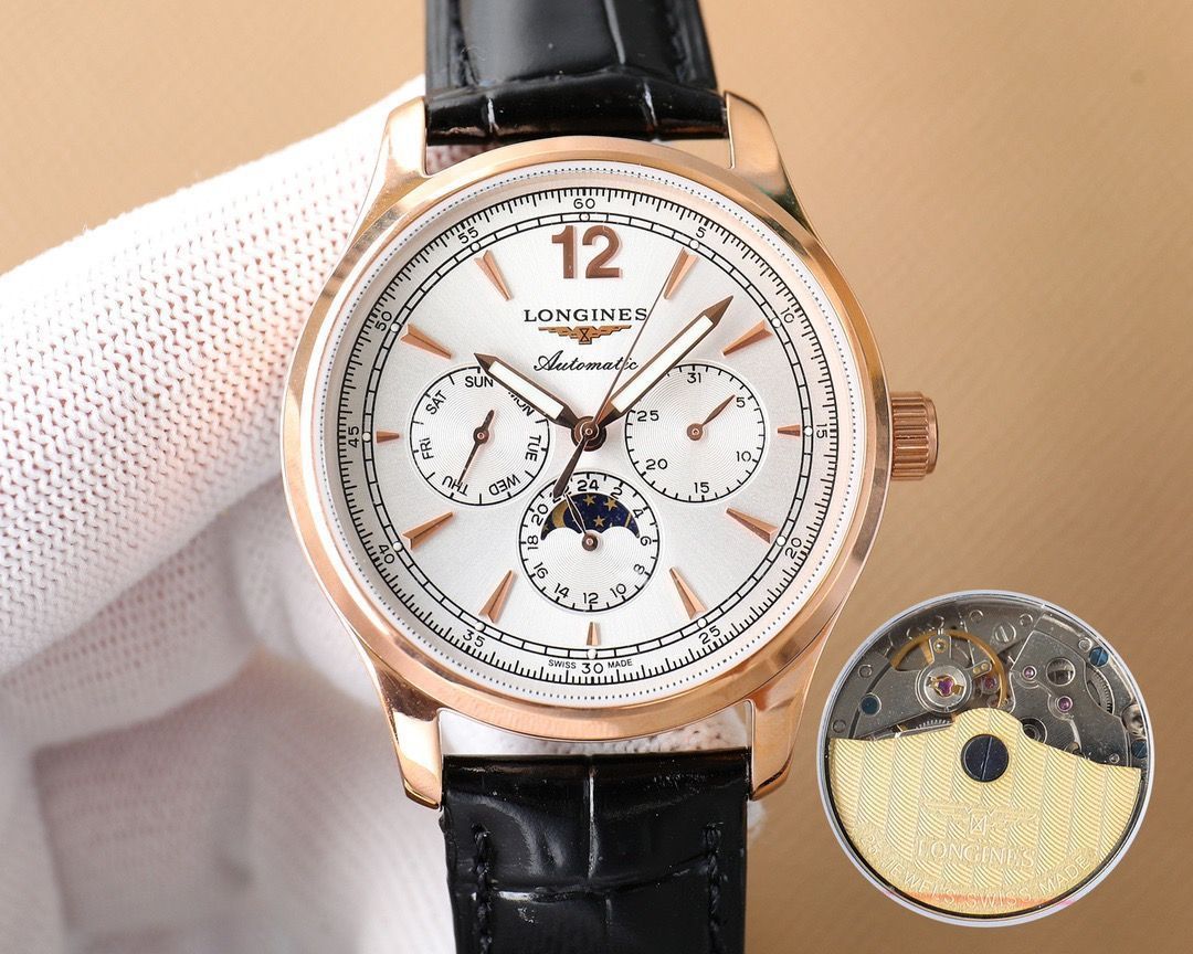 LONGINES ロンジン マスターコレクション メンズ腕時計 40mm｜ムーンフェイズ×自動巻き機械式｜本日限定特価新品未使用