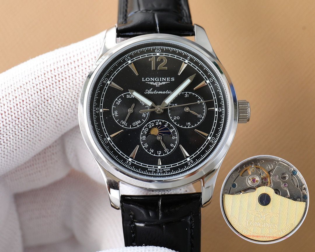 LONGINES ロンジン マスターコレクション メンズ腕時計 40mm｜ムーンフェイズ×自動巻き機械式｜本日限定特価新品未使用