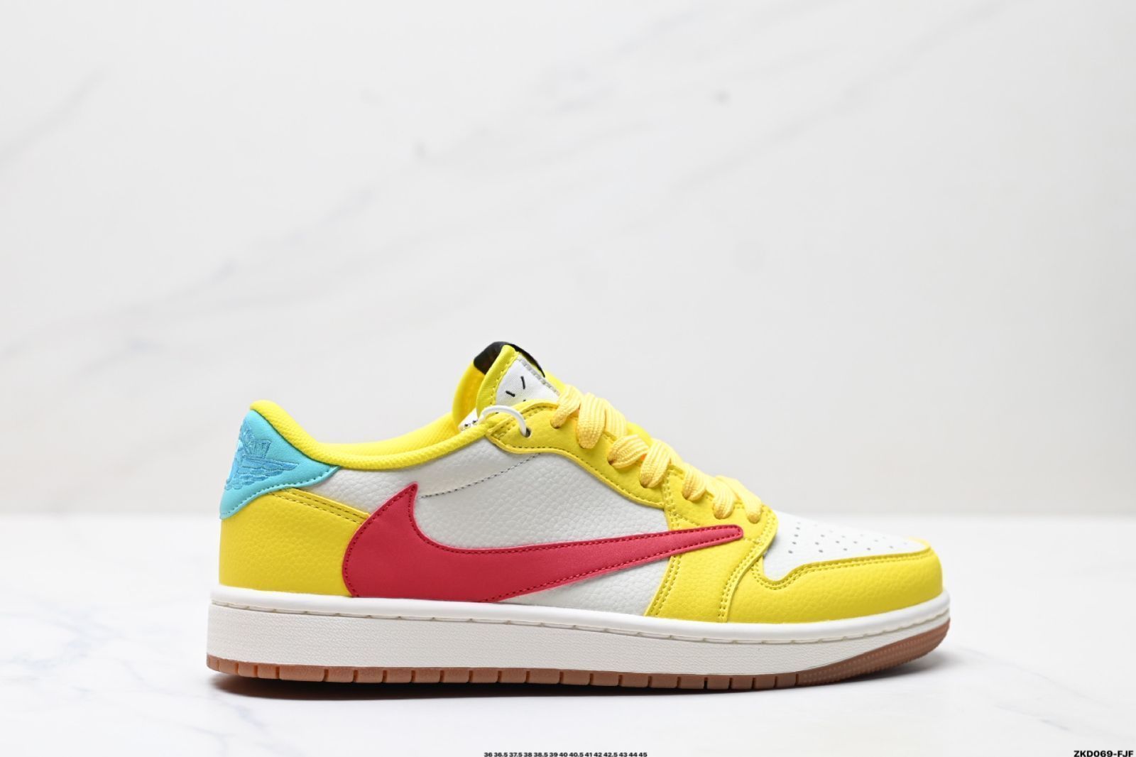 Travis Scott x Air Jordan 1 ” Reverse Mocha “ AJ1 逆フック TS ライトニング コラボレーション ローカット カルチャー バスケットボールシューズ