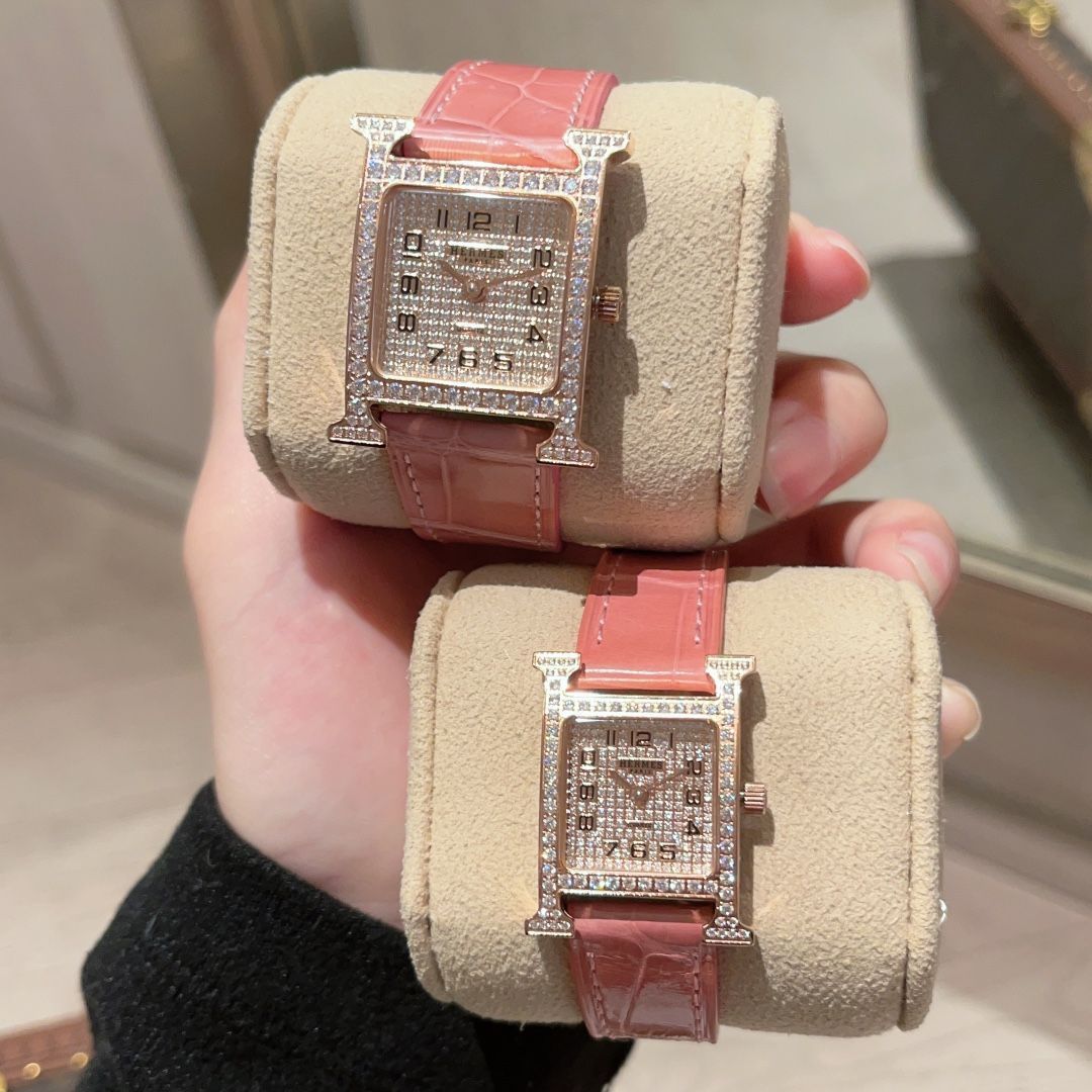 HERM?S エルメス ウールH レディース腕時計|スイス製クオーツ×クロコダイルレザー|本日限定特価新品未使用