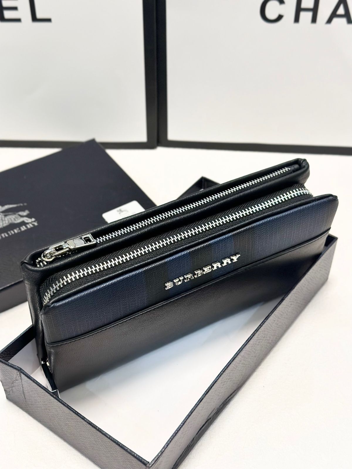 本日限定特価】バーバリー メンズ レザー ハンドバッグ 21×11cm 高品質