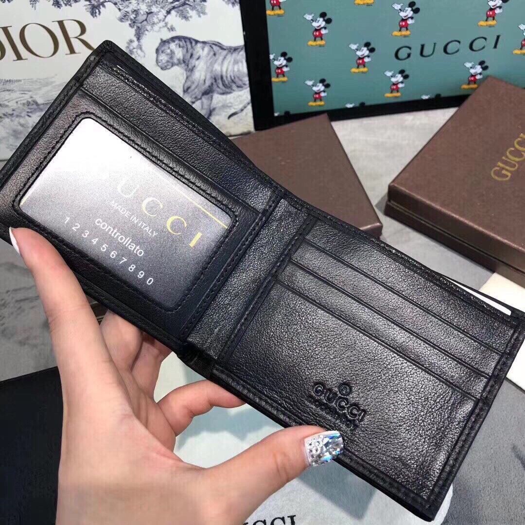 グッチ、財布、財布、男性の本革は長さ2つ折り[本日特価|新品未使用品]