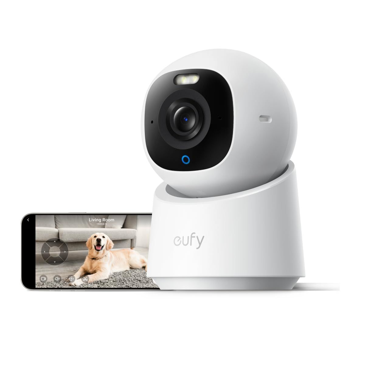 Anker Eufy (ユーフィ) Indoor Cam E30 (見守りカメラ) 【ベビーモニター/ペットカメラ/ペット見守り/屋内カメラ/ネットワークカメラ / 4K画質 / ズーム対応 / 360°監視/AI動作検知/Wi-Fi対応 】 f27f594f