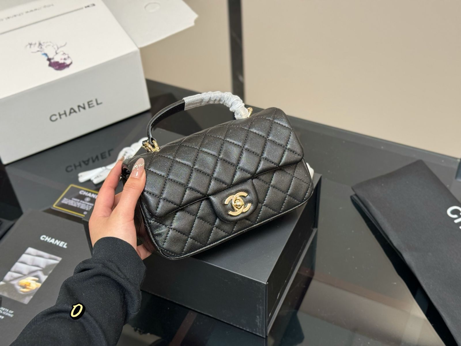 【今日特価】Chanel Mini CF Handle Bag シャネル ミニ CF ハンドル バッグ-WTO輸入1
