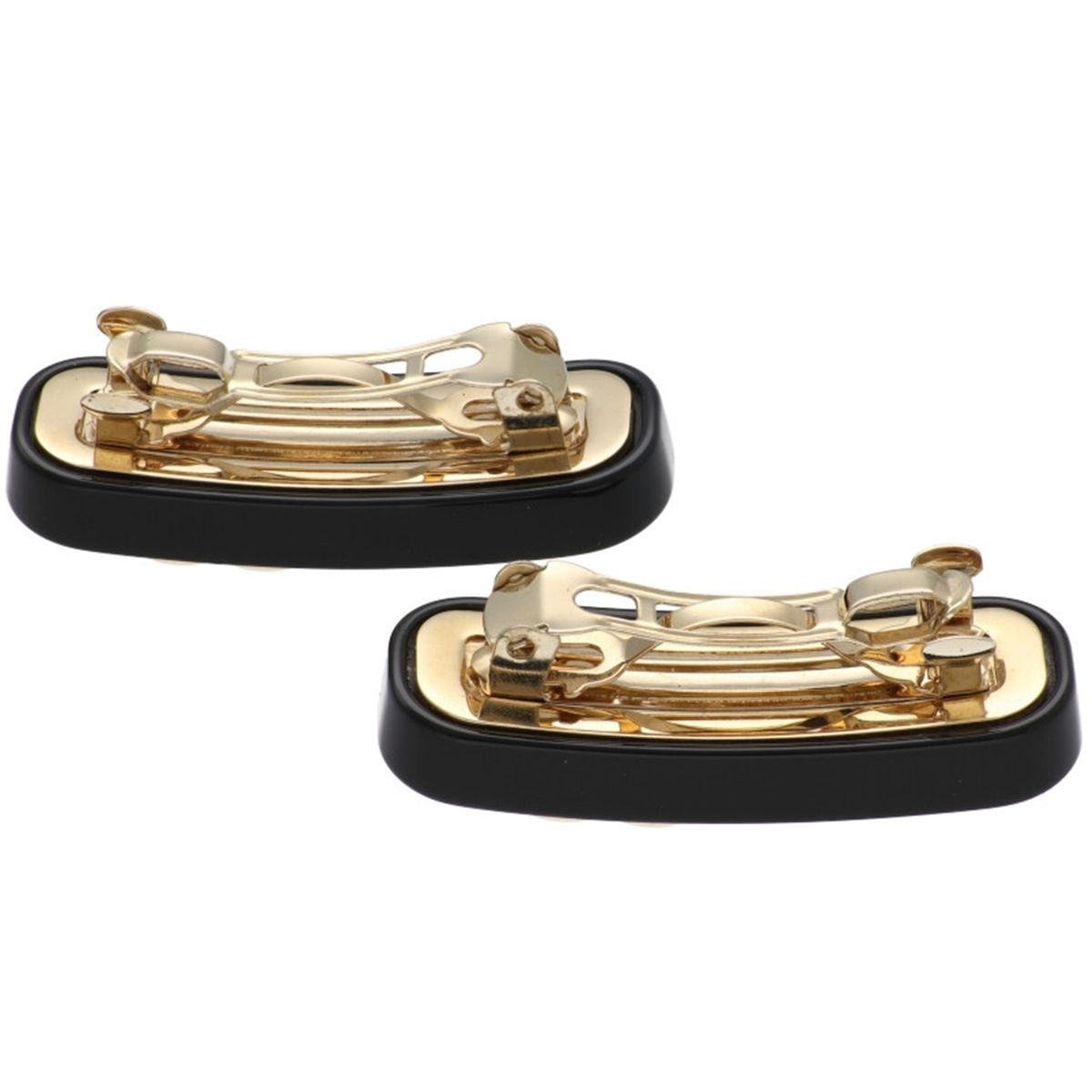 みう出品 中古】 MIU MIU ミュウミュウ メタルロゴ ヘアクリップ2個セット