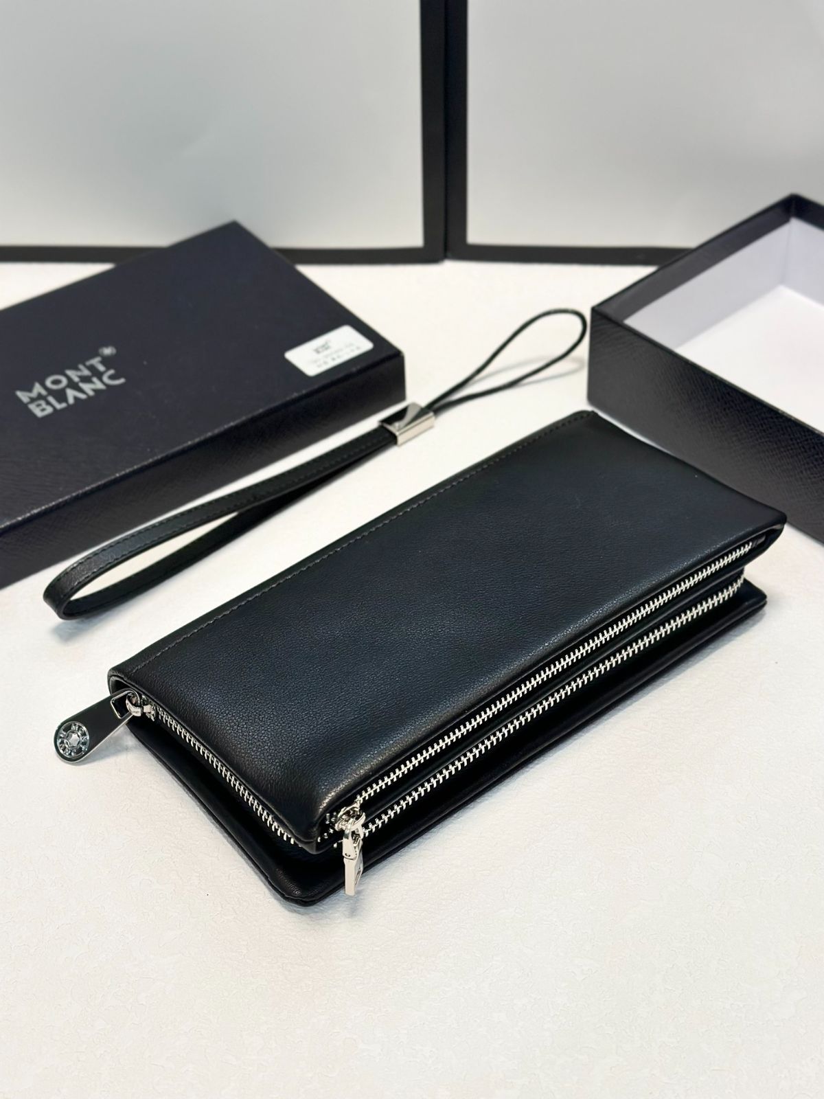 本日限定特価】モンブラン メンズ レザー ハンドバッグ 21×10cm 高品質