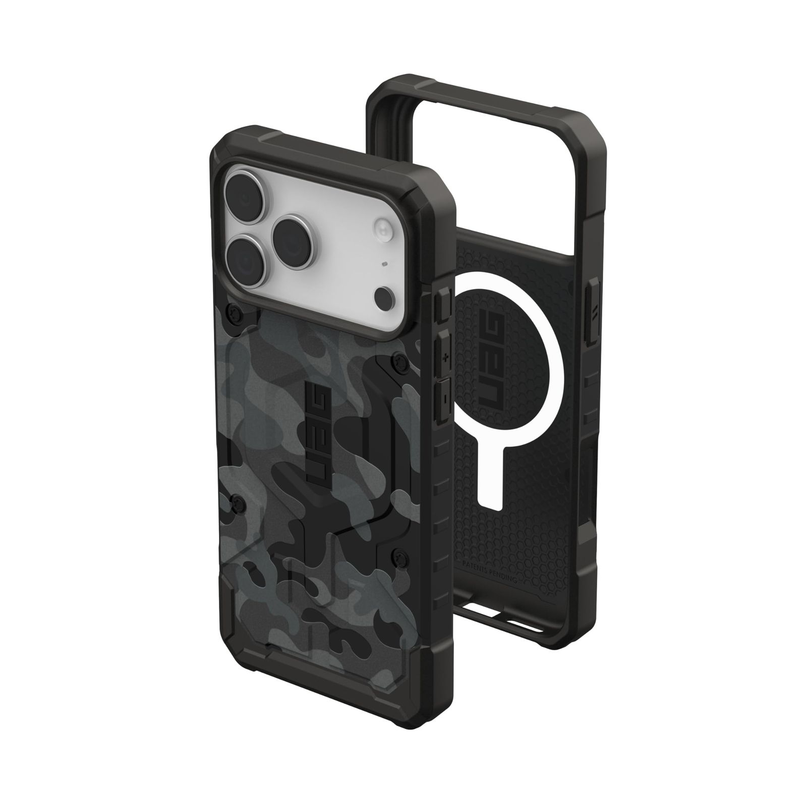 URBAN ARMOR GEAR UAG iPhone 17 Pro Max ケース パスファインダーSE用にデザイン - MagSafeミリタリーグレード保護カバーと互換性があり、ミッドナイトカモ [Pathfinder SE - ミッドナイト迷彩]