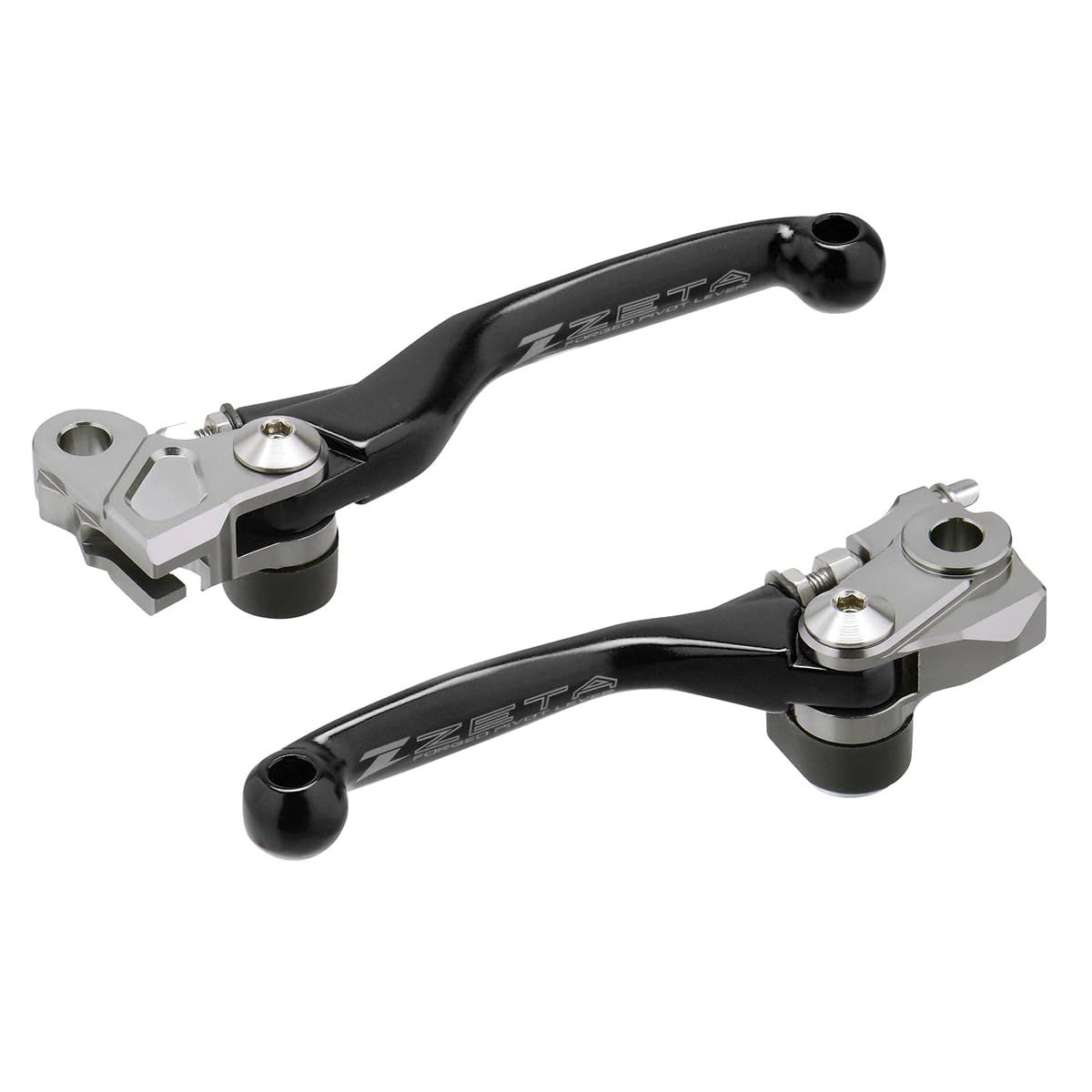 新品 ジータレーシング(ZETA RACING) CRF250R '07-26CRF450R '07-20CRF250RX '19-26CRF450RX '17-20 ピボットレバーセットFP 3フィンガー ブラック 前方可倒式 レバー位置無段階調整 鍛