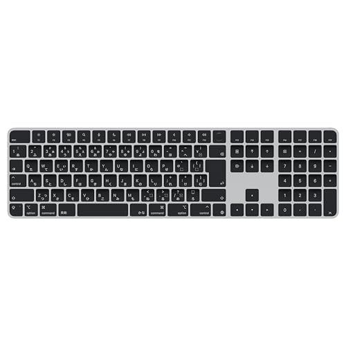 Appleシリコン搭載Macモデル用Touch ID搭載Magic Keyboard(テンキー付き)- 日本語(JIS)- ブラックキー ???????yu