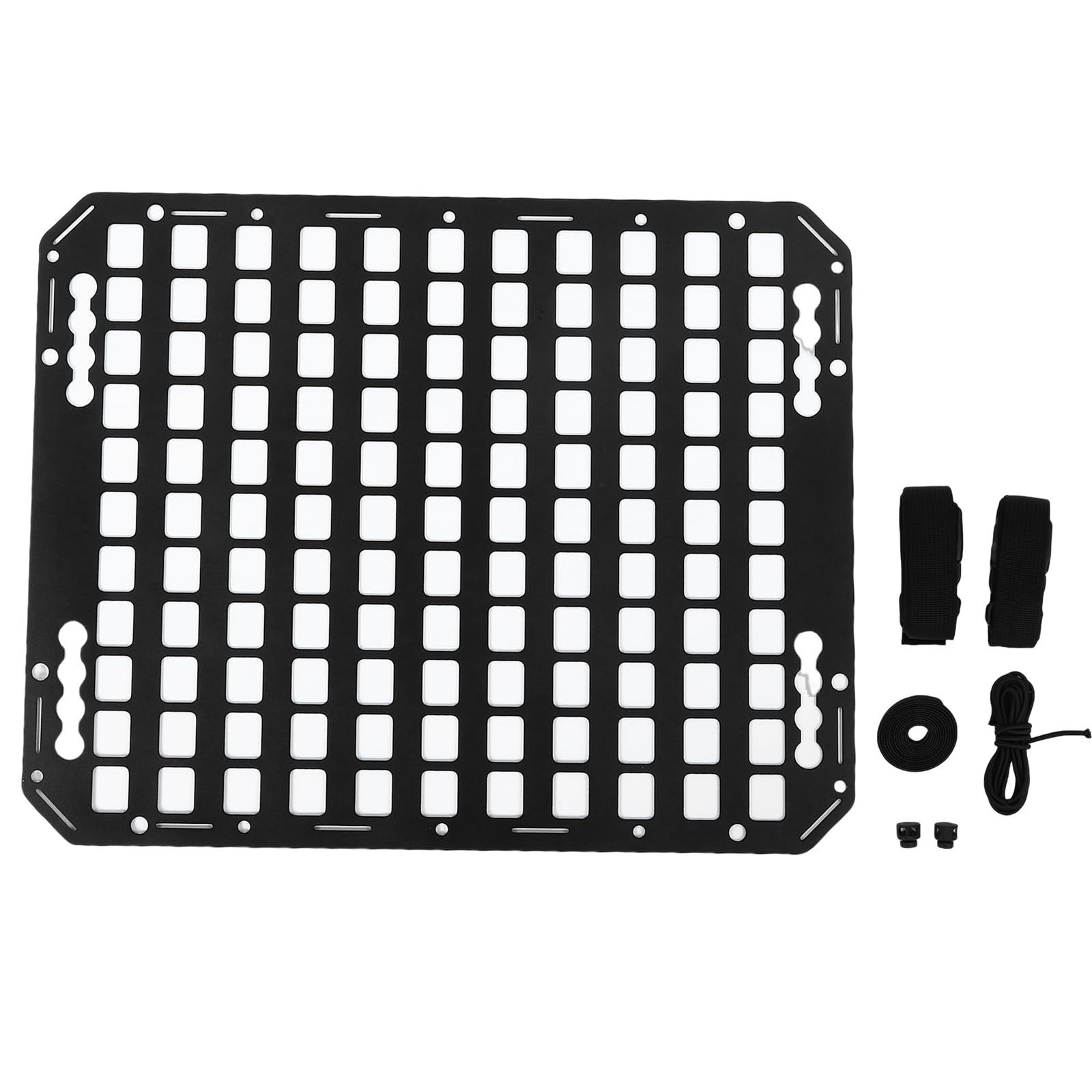 新品 EBTOOLS トラック荷台モールパネルアルミニウム18.27x22.99x0.08インチ貨物収納オーガナイザーツールラックセダンSUVピックアップトラックRVトレーラー用