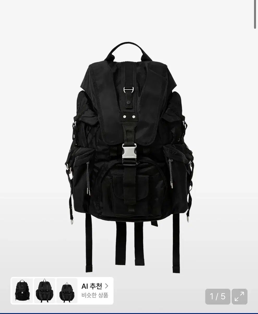 Y's レザーリュック ブラック Y's ワイズ Yohji Yamamoto (ヨウジヤマモト) リュック ナイロン