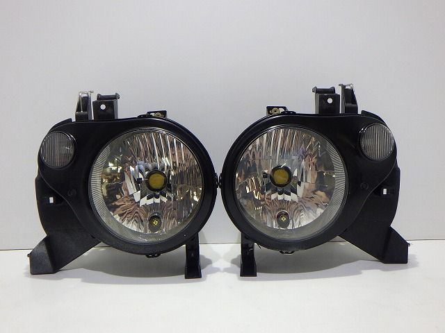 ラパン SS ヘッドライト左右 ハロゲン HE21S 100-59053 レベ付 コーティング 綺麗 260711056
