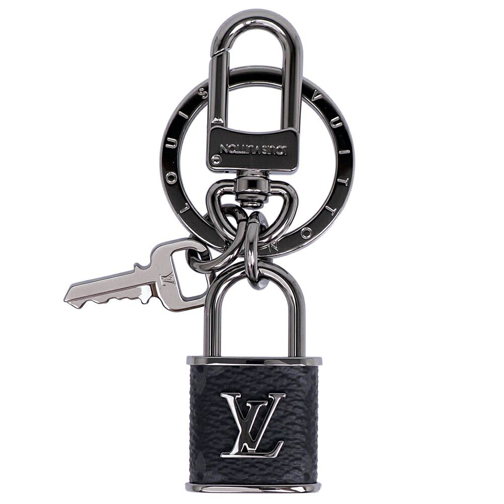 【名東】ルイヴィトン ポルトクレ LVロック キーホルダー キーリング バッグチャーム M00967