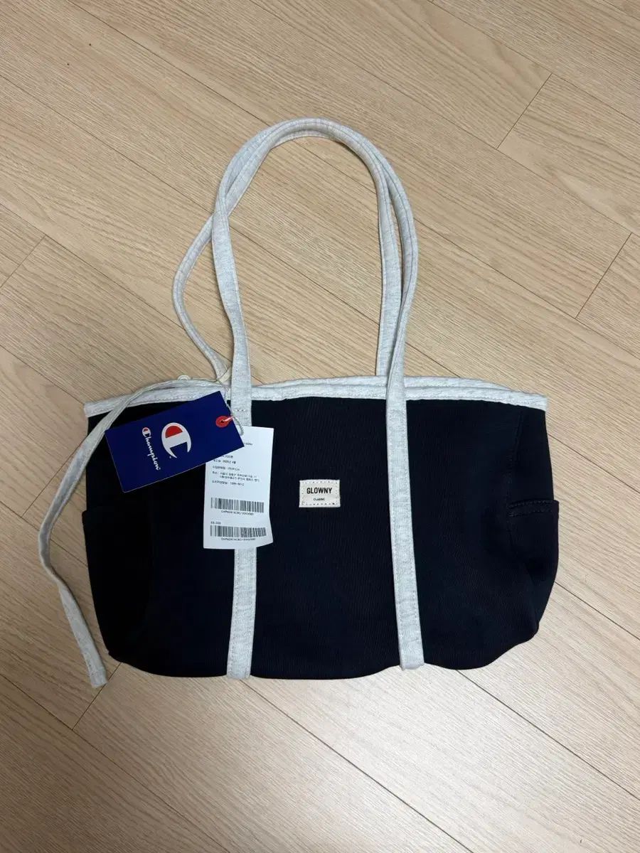 グロウニー チャンピオン ネイビー コットン ジャージバッグ（タグ付き新品）