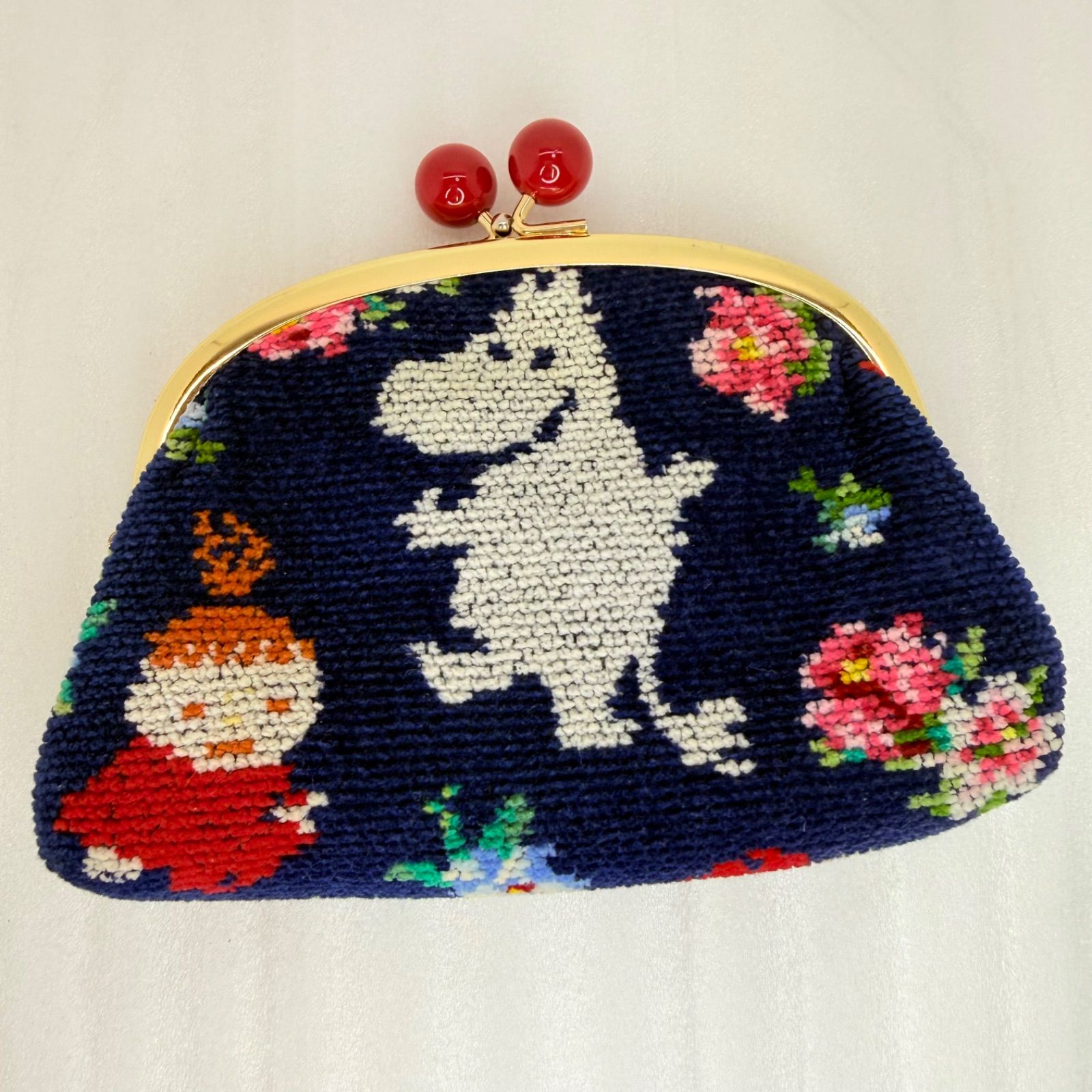 [専用出品] フェイラー ムーミン ポーチM 極美品・完売品】フェイラー ムーミン コラボ がま口ポーチ リトルミイ