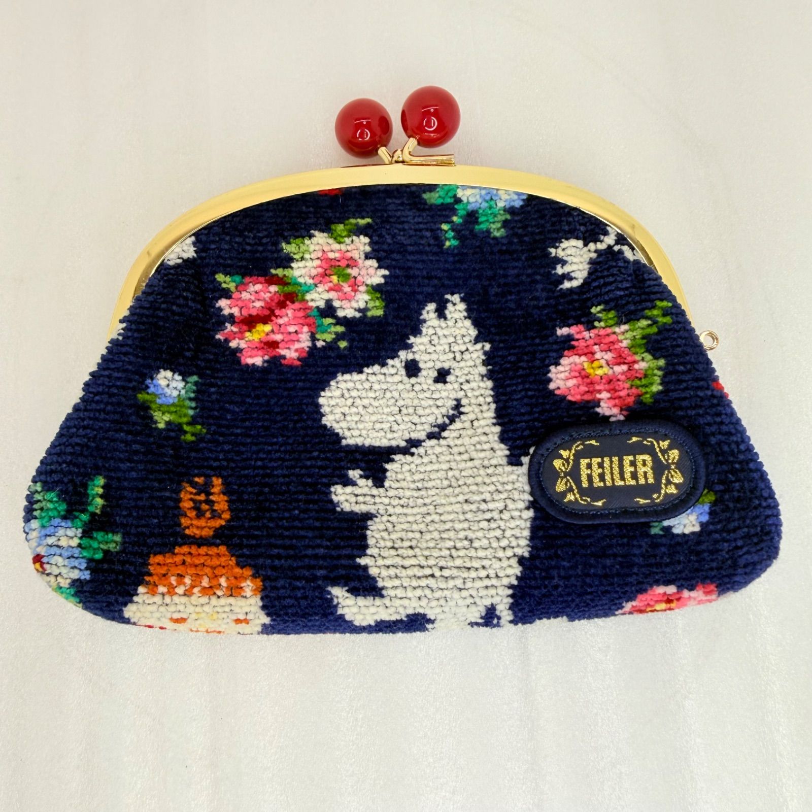 極美品・完売品】フェイラー ムーミン コラボ がま口ポーチ リトルミイ