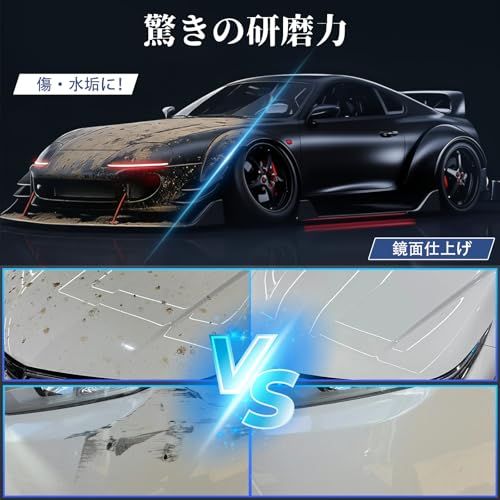 【2026最新型 高出力1100W】NISTYBE 電動ポリッシャー 150mm 7段階変速 コード式 バフ研磨機 ポリシャー車 プロ仕様 強力モーター 脱着式ハンドル付き 傷取り・水垢除去・鏡面仕上げ 木工・家具・ボート・バイク対応 車磨き ワックス作業yu