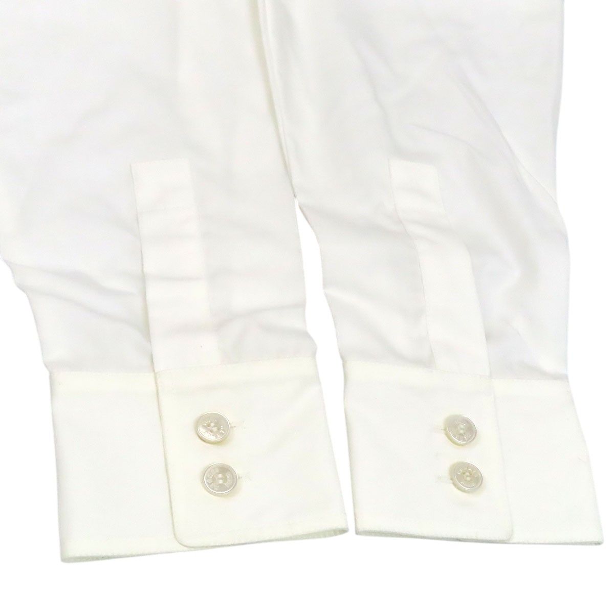 エルメス エクスリブリス コットン シャツ メンズ オフホワイト HERMES【中古】 【アパレル・小物】