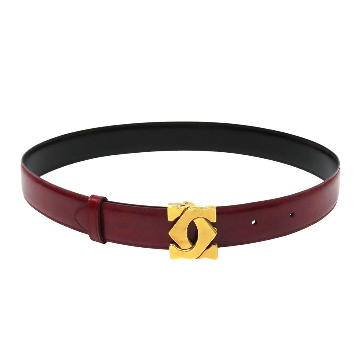 カルティエ 2C ベルト ユニセックス レッド CARTIER【中古】 【アパレル・小物】
