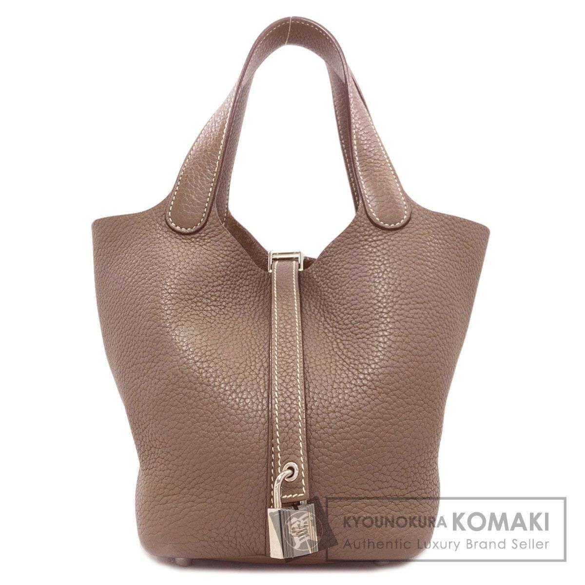 HERMES エルメス ピコタンロックPM エトープ シルバー金具 ハンドバッグ トリヨン レディース [中古]
