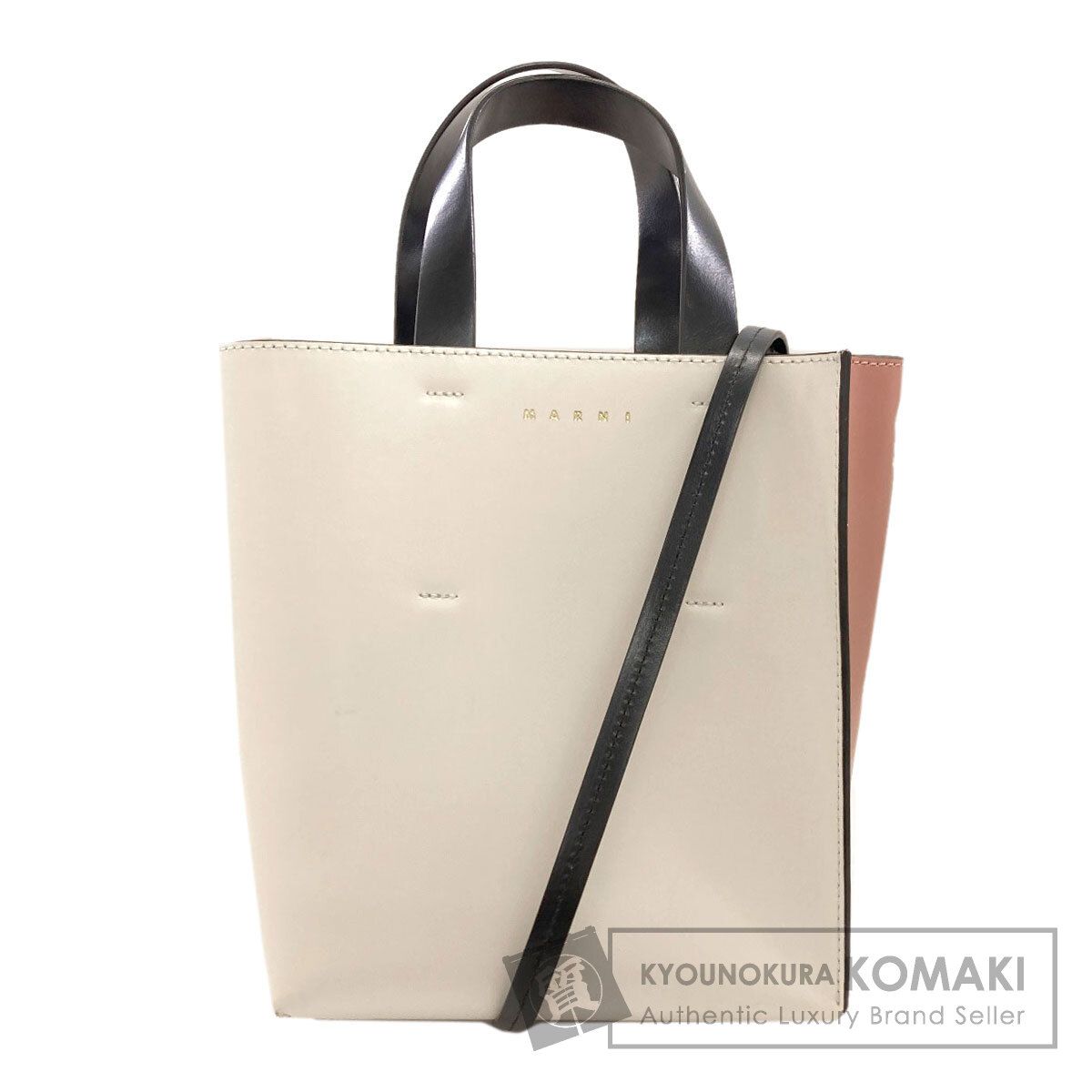 MARNI マルニ Museo 2WAY ハンドバッグ レザー レディース [中古