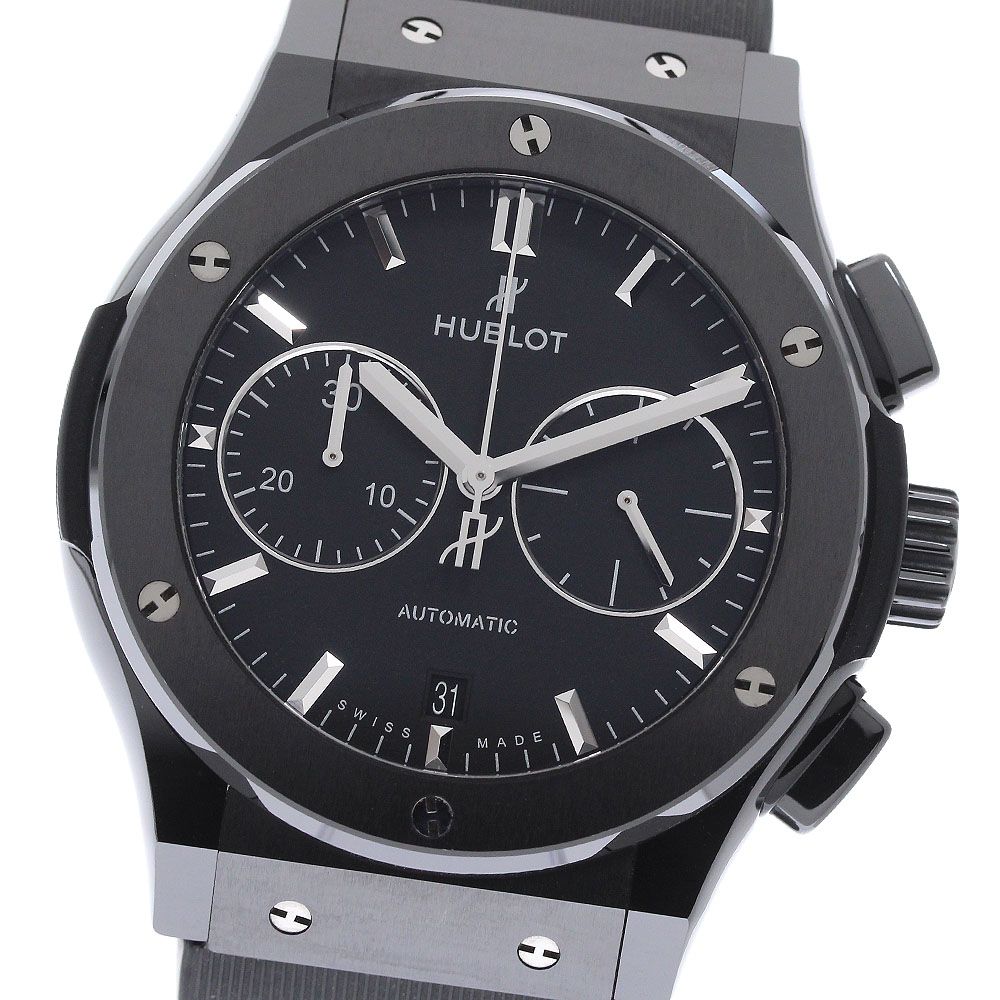 ウブロ HUBLOT 521.CM.1171.RX クラシックフュージョン ブラックマジック デイト クロノグラフ 自動巻き メンズ 美品 箱付き_969392 401,760円
