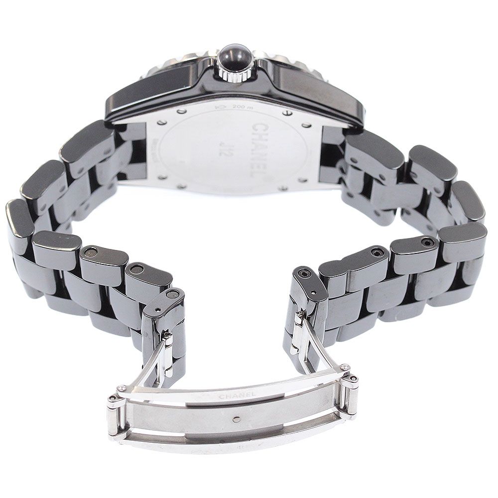 シャネル CHANEL H1626 J12 38mm 黒セラミック 12Pダイヤ 自動巻き