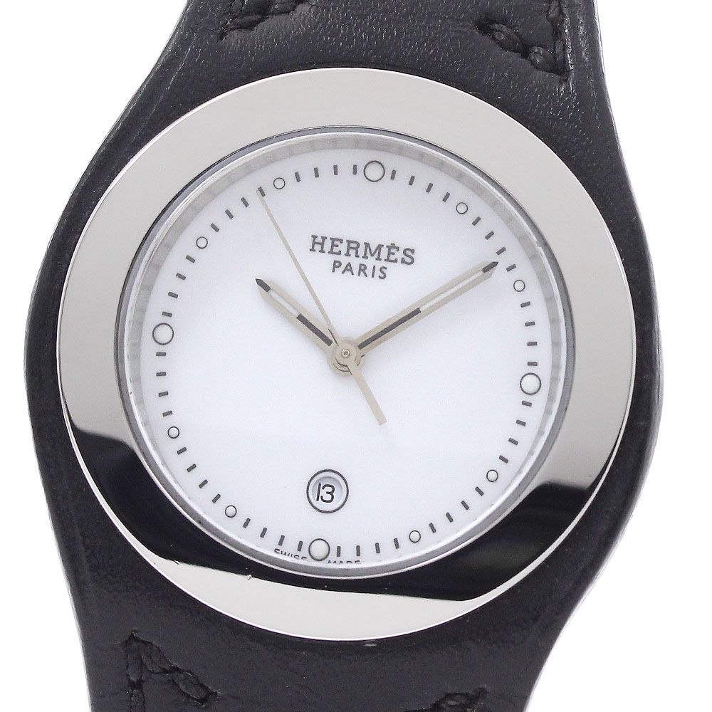 エルメス HERMES HA3.410 アーネ デイト クォーツ ボーイズ 良品 内箱・保証書付き_967761