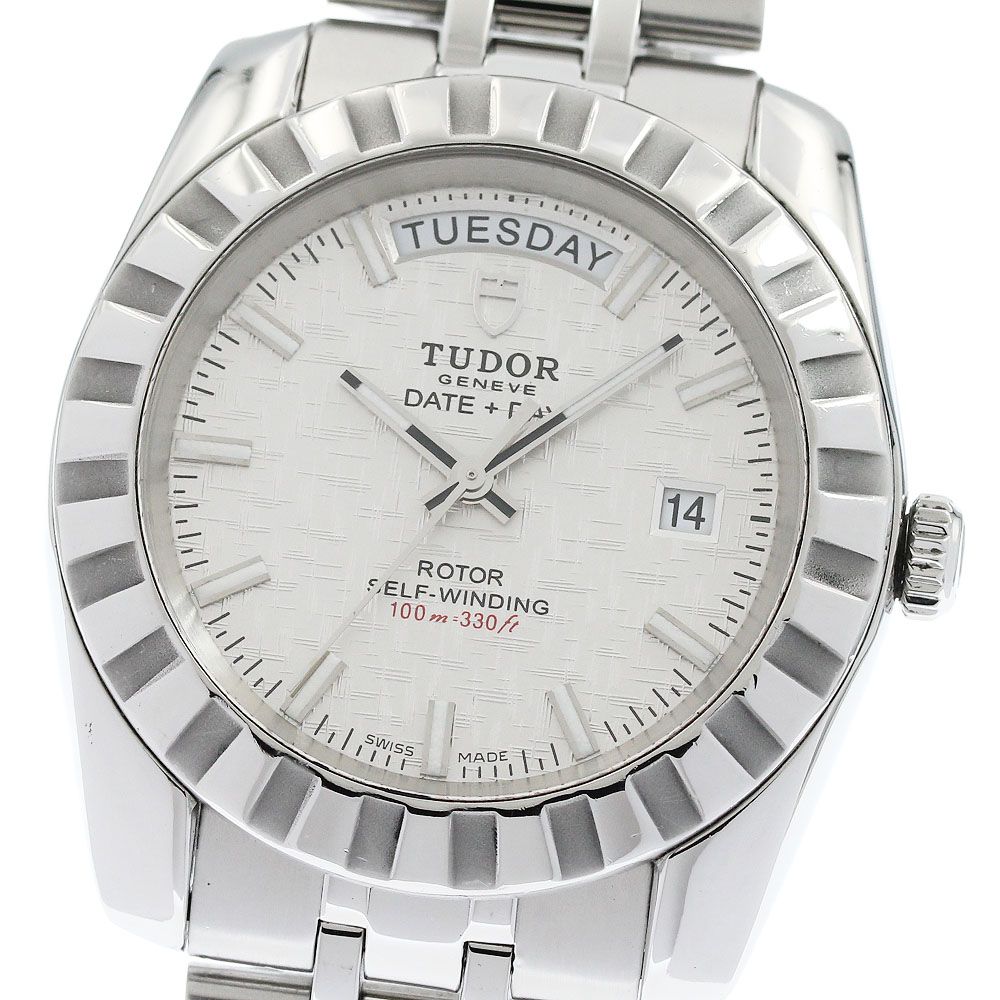 チュードル TUDOR 23010 クラシック デイトデイ 自動巻き メンズ 良品 保証書付き_962026