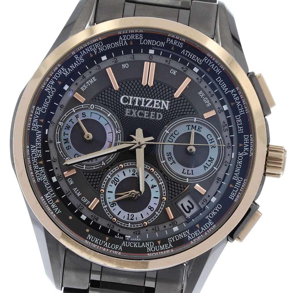 シチズン CITIZEN CC9055-50F/F900-T022707 エクシード エコドライブ 限定500本 ソーラー電波 メンズ 箱・保証書付き_968784