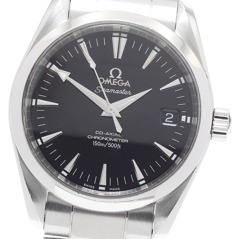 オメガ OMEGA 2504.50 シーマスター アクアテラ デイト コーアクシャル クロノメーター 自動巻き ボーイズ 保証書付き_962607