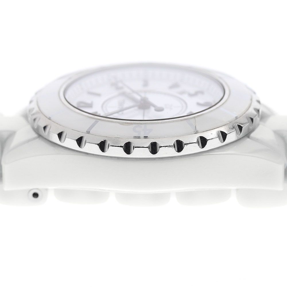 訳あり シャネル CHANEL H0968 J12 33mm 白セラミック デイト